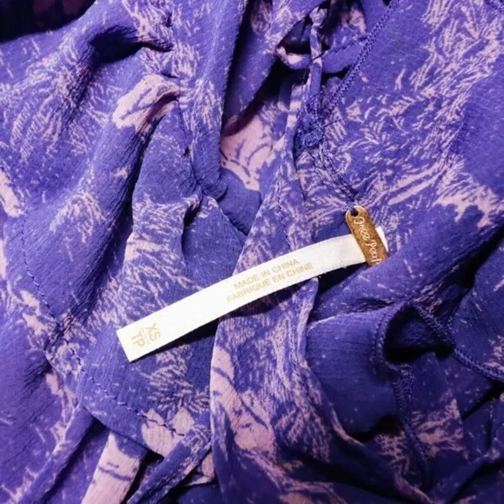 NEW Free People These Dreams‎ purple Mini Dress, XS
